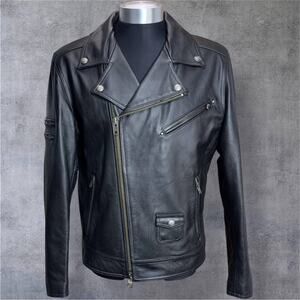 Harley-Davidson Willie G. Designator SKULL Leather Motorcycle Jacket Mens sz M